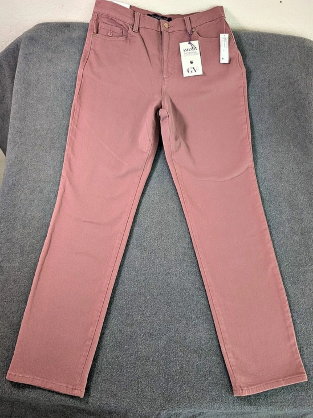 Gloria Vanderbilt Amanda Classic Tapered Jeans NWT Size 10 Blushberry Pink